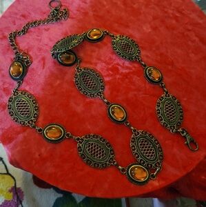 Plus size women's metal belt